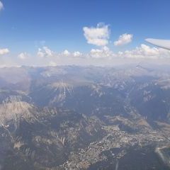 Flugwegposition um 13:23:30: Aufgenommen in der Nähe von Département Hautes-Alpes, Frankreich in 3662 Meter